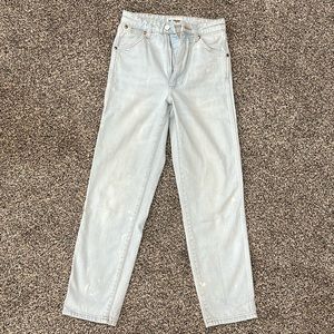 Bleach washed wranglers